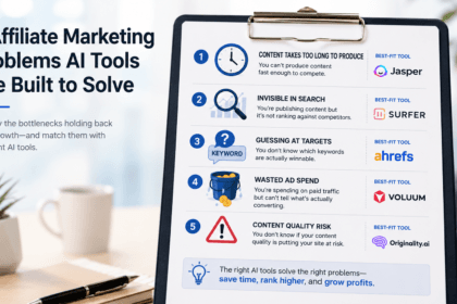 Checklist of common affiliate marketing problems that AI tools are built to solve - thelostpie
