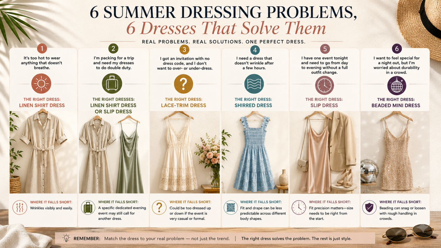Checklist of common summer dressing problems that the right 2026 dress style can solve - thelostpie