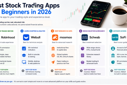 Four different beginner trading styles, each matched to an appropriate app - thelostpie