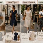 Four different daily routines, each matched to an appropriate 2026 casual dress style - thelostpie