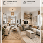 Four different small-space layout types, each matched to appropriate 2026 decor strategies - thelostpie