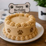 Homemade birthday cake made with dog-safe ingredients - thelostpie