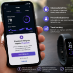 Magnifying glass revealing hidden subscription costs behind popular fitness trackers - thelostpie