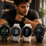 Runner checking a fitness smartwatch, representing the best smartwatches for fitness - thelostpie